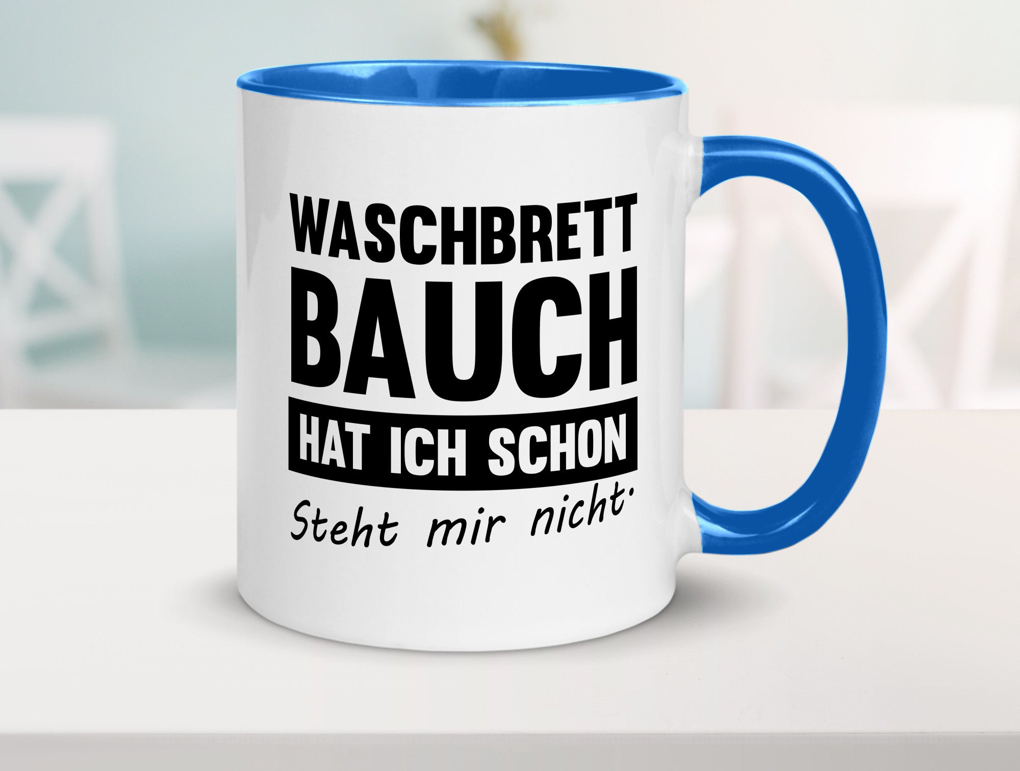 Waschbrettbauch steht mir nicht | Sixpack Gym lustiger Spruch Geschenk Humor