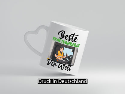 Beste Kraftfahrerin | Lastwagen LKW Geschenkidee Humor Tasse