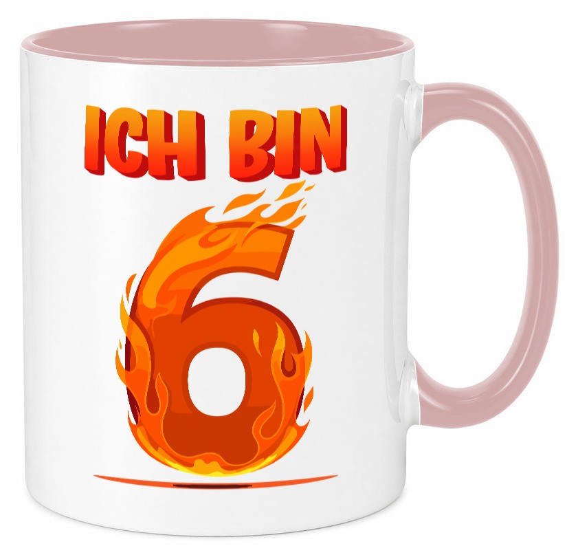 6. Geburtstag | 6 Jahre Drache lustig Geschenkidee Geschenk Tasse