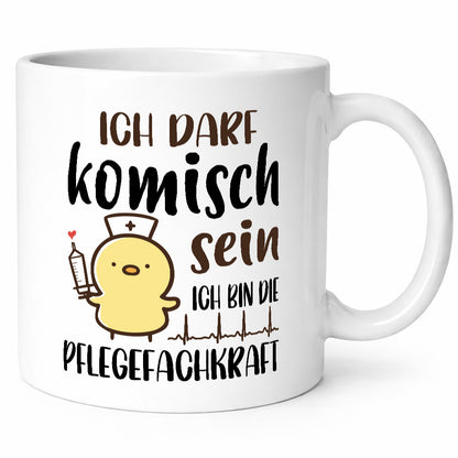 Ich darf kommisch sein | Pfelegekraft Altenpflegerin Geschenk Humor