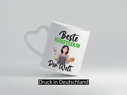 Beste Künstlerin| Kunst Geschenk Humor Geschenkidee lustiger Spruch Tasse