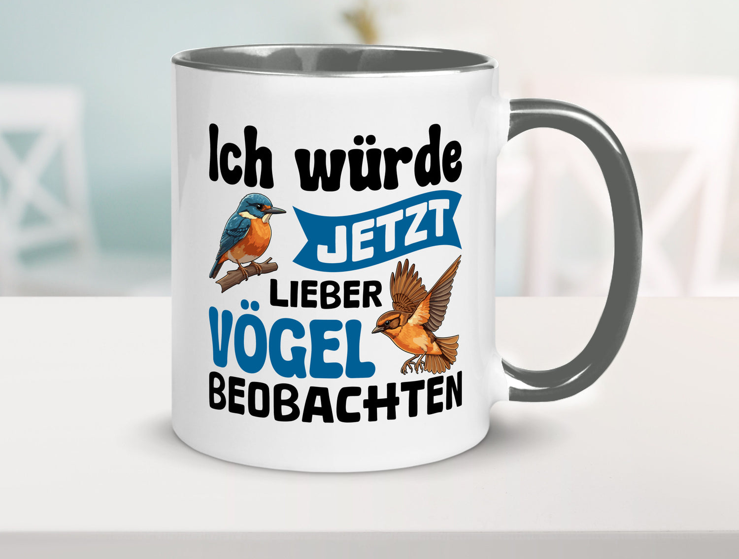 Vögel beobachten | Vogel lustig Humor Geschenkidee Geschenk Tasse