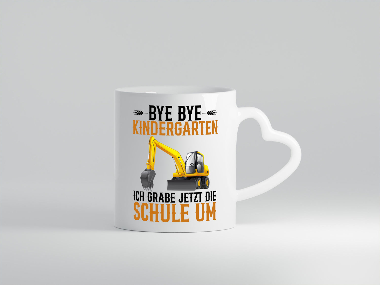 Bye Kindergarten ich grabe jetzt in der Schule Geschenkidee Humor Tasse