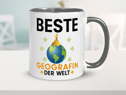 Welt Beste Geografin | Geografie lustiger Spruch Geschenk Humor Geschenkidee