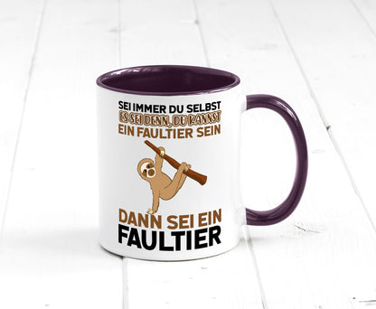 Sei du selbst Humor Geschenkidee Tasse