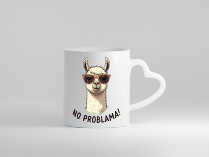 No ProbLama | Lama Alpaka lustiger Spruch Geschenk Humor Geschenkidee Tasse