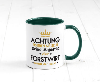 Seine Majestät Forstwirt | Waldarbeiter Humor Arbeit Kollegen Büro Geschenkidee Tasse