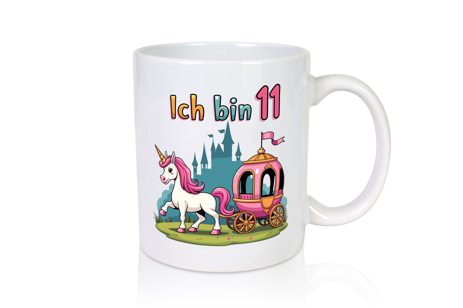 11. Geburtstag | Prinzessin in Kutsche Einhorn lustig Geschenkidee Geschenk