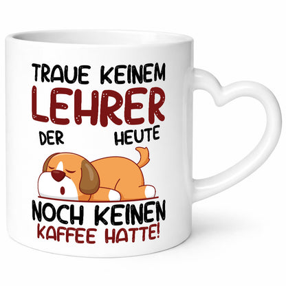 Traue keinem Lehrer | Schule Beruf Schüler lustig Arbeit Kollegen Büro Geschenk
