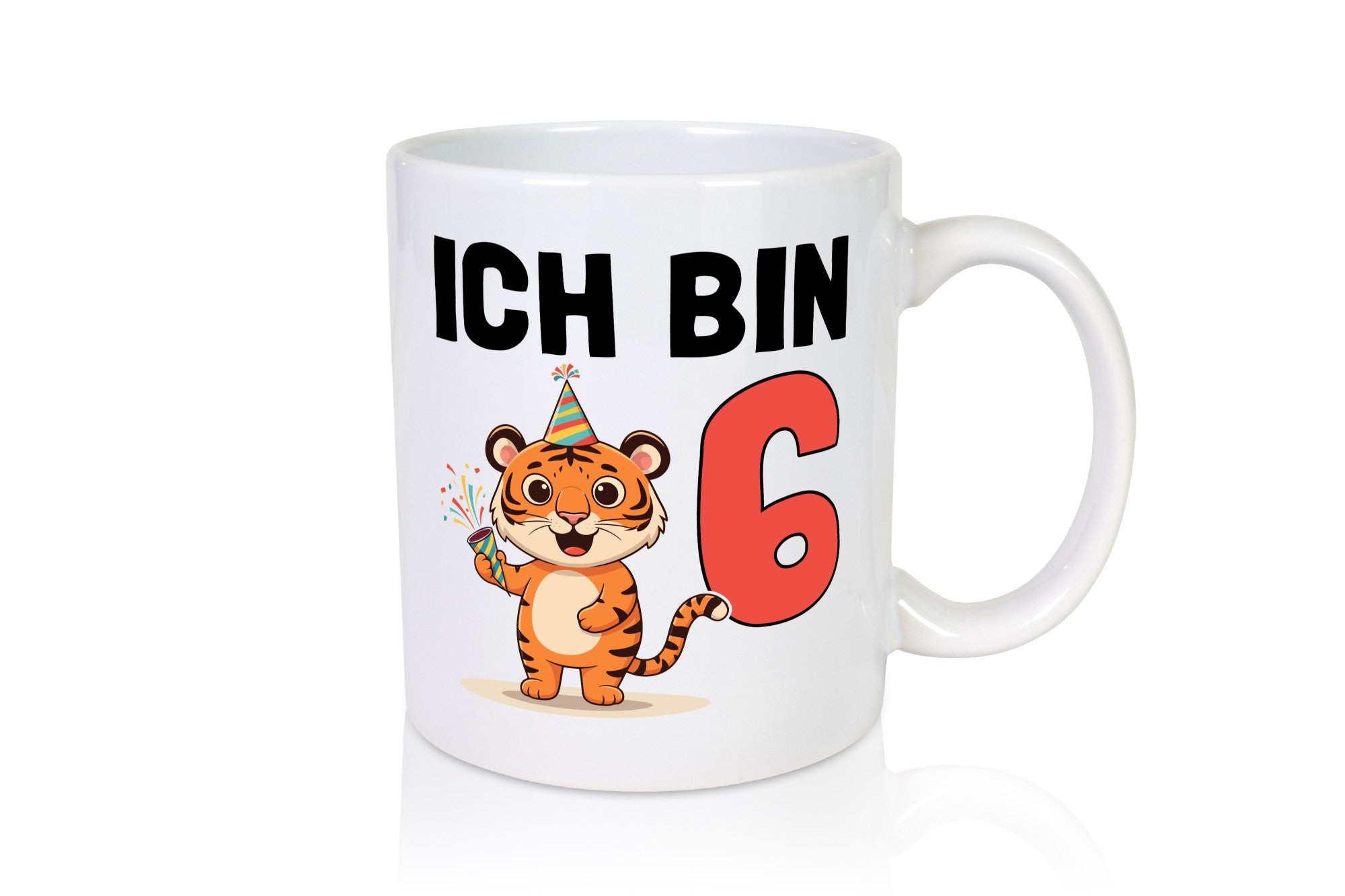 6. Geburtstag | 6 Jahre Tiger lustiger Spruch Geschenk Geschenkidee Tasse