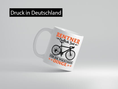 Rentner | Zeit für wichtige Dinge Fahrrad lustig Ruhestand Jubiläum Geschenk