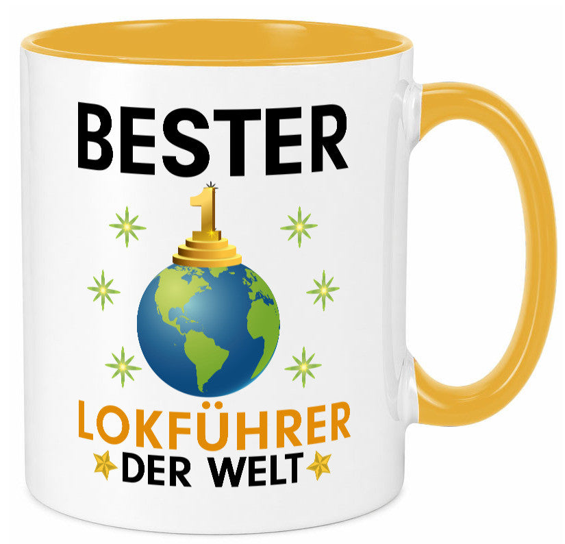 Welt Bester Lokführer | Zug Beruf Humor Arbeit Kollegen Büro Geschenkidee Tasse