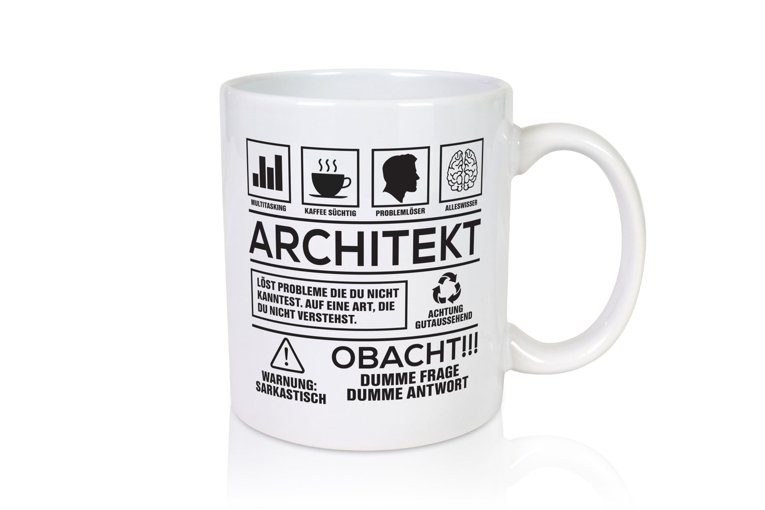 Achtung Probleme Architekt | Architektur Büro lustig Arbeit Kollegen Geschenk