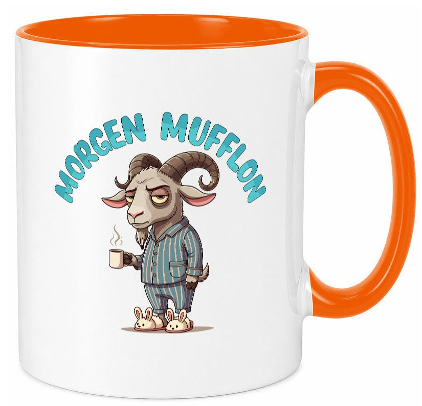 Morgen Mufflon | Morgenmuffe v2 lustig Humor Geschenkidee Geschenk Tasse