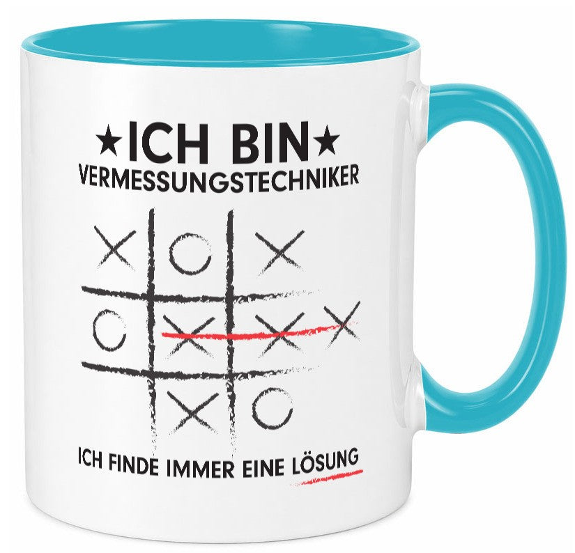 Löse Probleme: Vermessungstechniker | Techniker v3 Geschenk Humor Geschenkidee Tasse