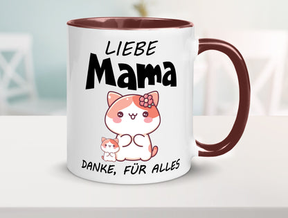 Liebe Mama Danke, für alles | Muttertag Beste Geschenk Familie Geschenkidee Tasse