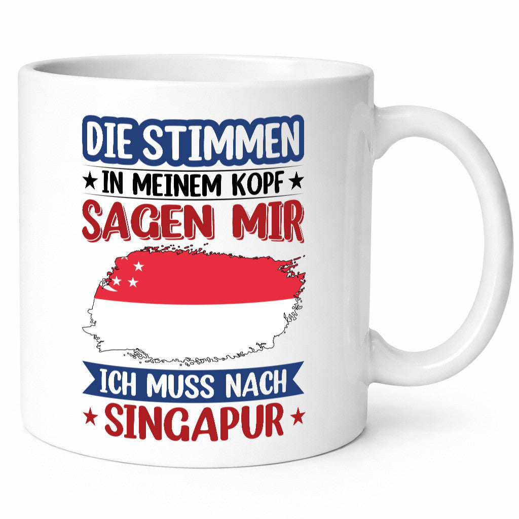 Singapur | Urlaub Stimmen in meinem Kopf Traumland v2 lustiger Spruch Geschenk
