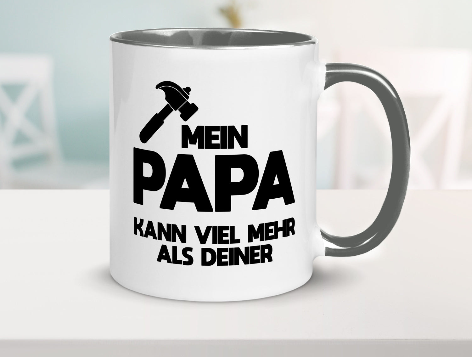 Mein papa kann viel mehr als deiner | Bester lustiger Spruch Geschenk Humor