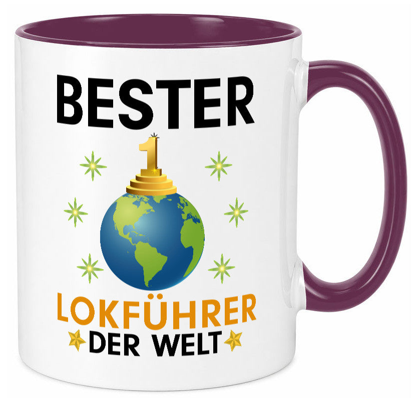 Welt Bester Lokführer | Zug Beruf Humor Arbeit Kollegen Büro Geschenkidee Tasse