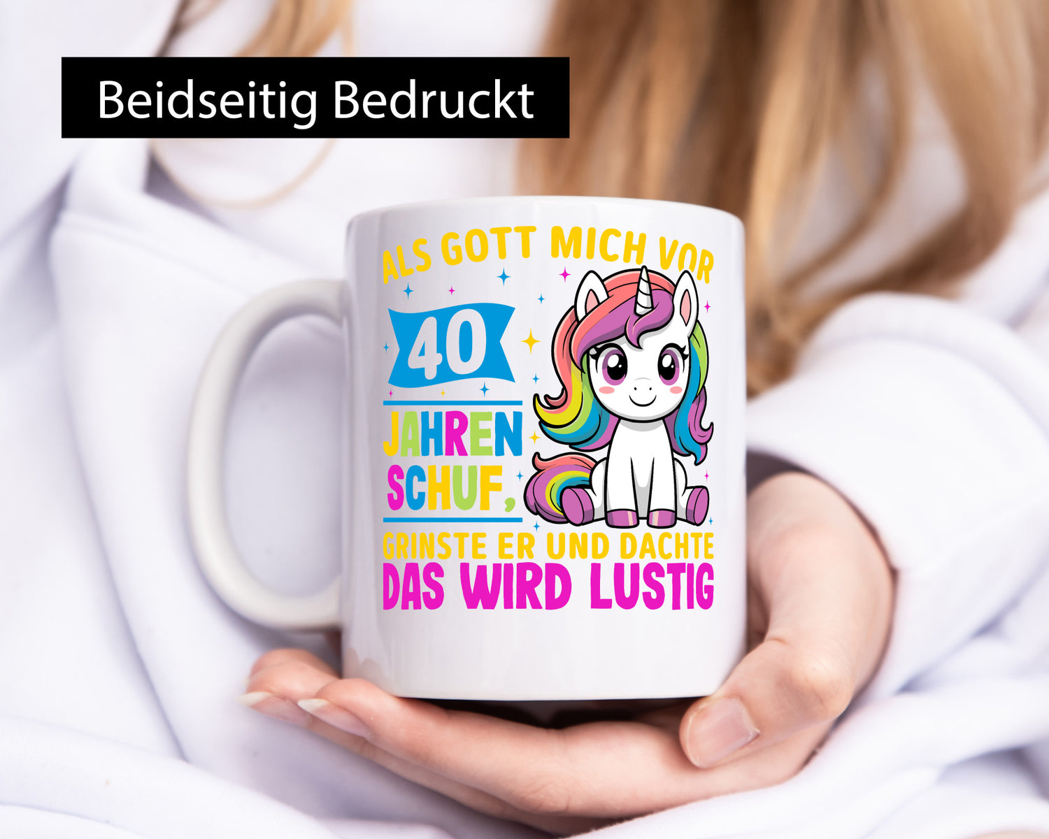40. Geburtstag | Als Gott mich schuf 40 Jahre Geschenk Geschenkidee lustiger