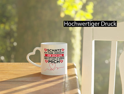 Das Beste Geschenk zu finden lustiger Spruch Humor Geschenkidee Tasse