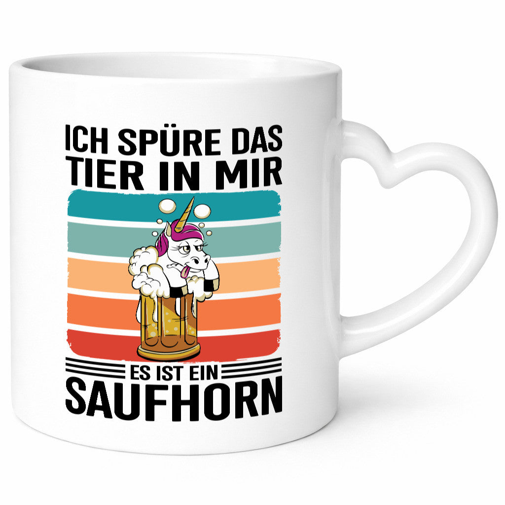 Ich spüre das Tier in mir es ist ein Saufhorn | Einhorn Humor Tierliebhaber