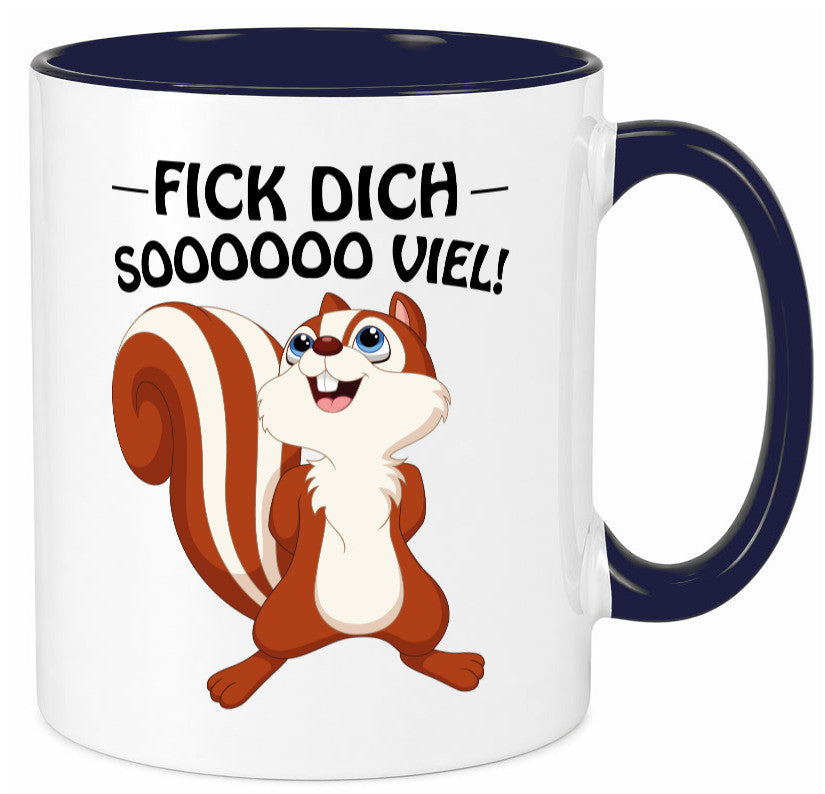 Fick dich so viel Geschenk Humor Geschenkidee lustiger Spruch Tasse