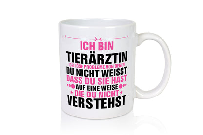 Löse Probleme: Tierärztin | Mediziner Tiermedizin Geschenk Tierliebhaber Humor