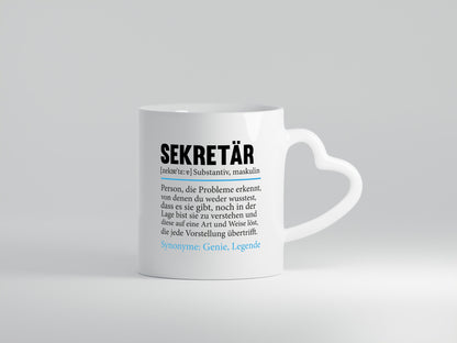 Sekretär | Spruch Büro Beruf lustiger Humor Arbeit Kollegen Geschenkidee Tasse