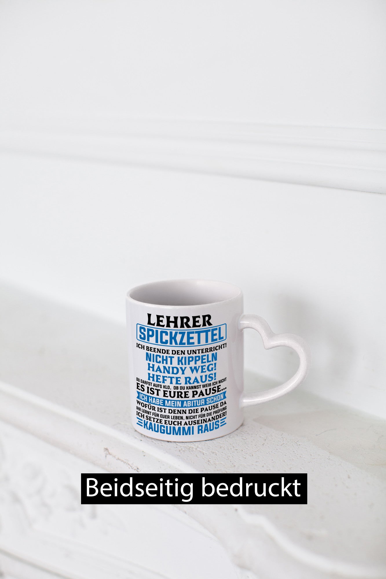 Lehrer Spickzettel | Beruf Tasse lustiger Spruch vl10 Geschenkidee Arbeit