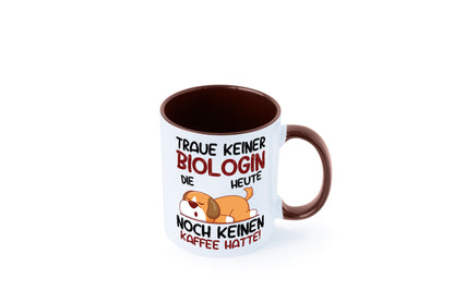 Traue keiner Biologin | Biologie Naturforscherin Geschenkidee Humor Tasse