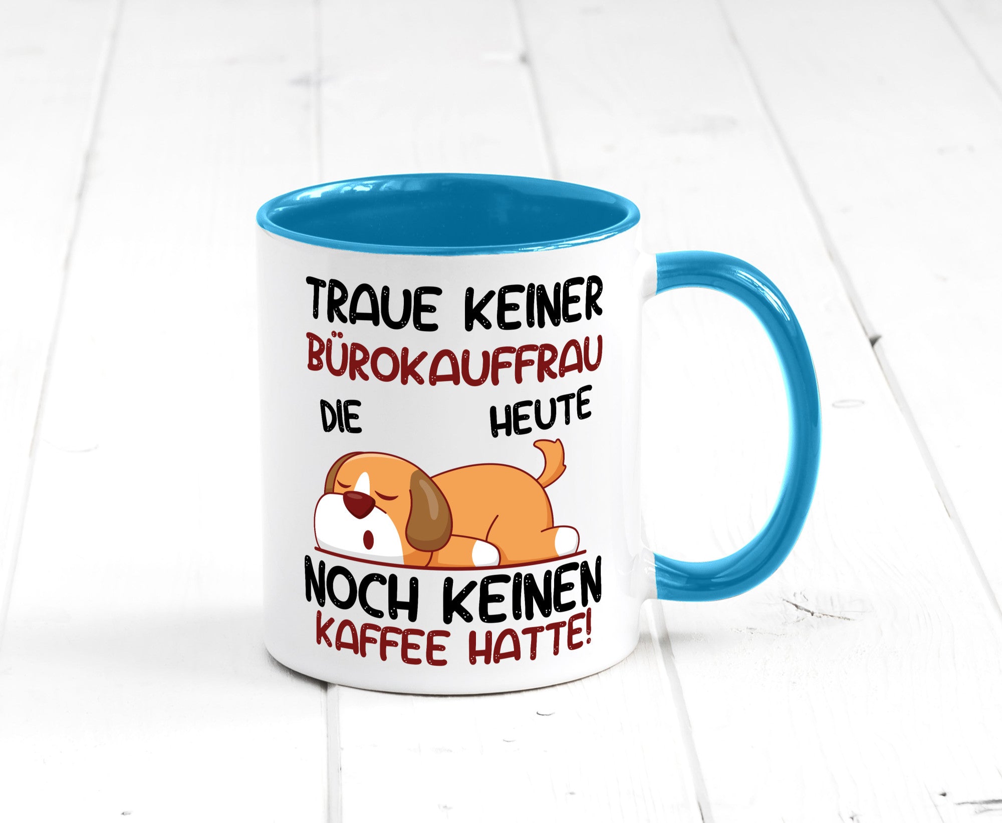 Traue keiner Bürokauffrau | Kauffrau lustig Arbeit Kollegen Büro Geschenk Tasse