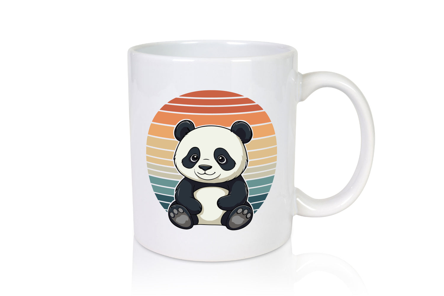 Panda Bär | Retro Vintage sunset v2 lustiger Spruch Geschenk Humor Geschenkidee