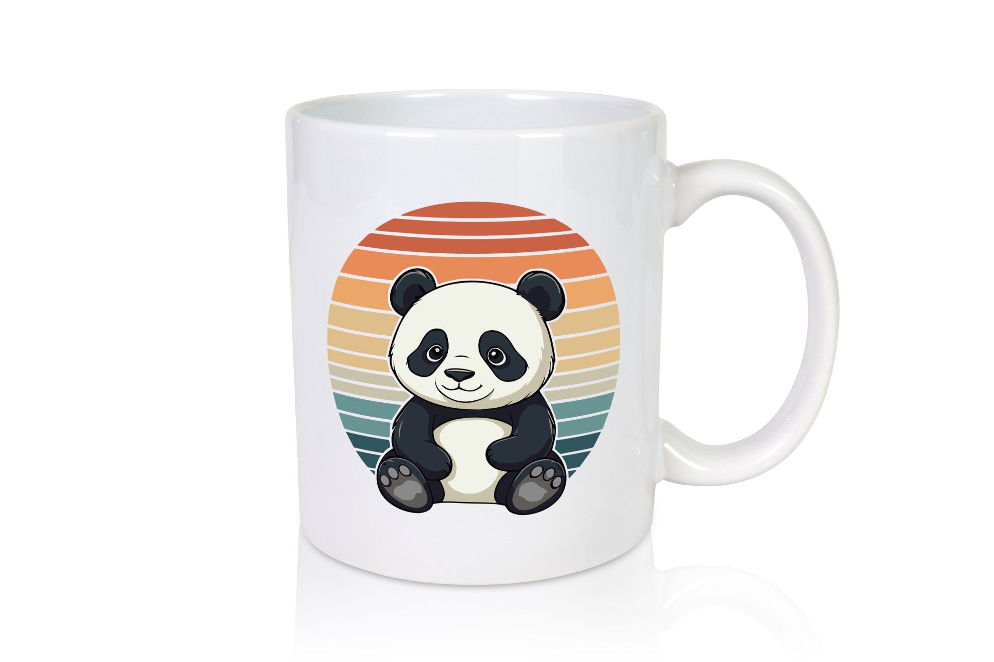 Panda Bär | Retro Vintage sunset v2 lustiger Spruch Geschenk Humor Geschenkidee