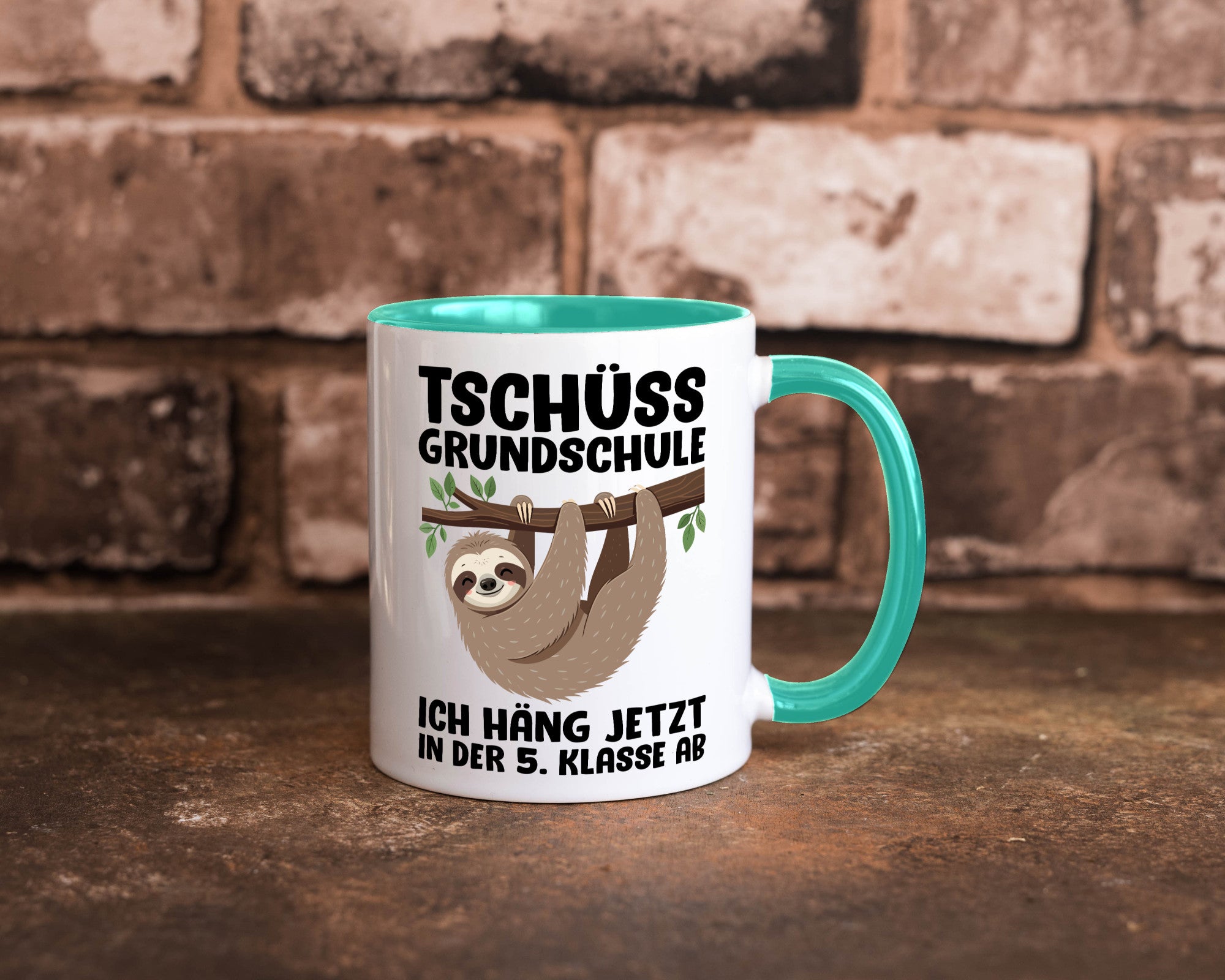 Tschüss Grundschule ich häng jetzt in der 5. Klasse ab Humor Geschenkidee Tasse