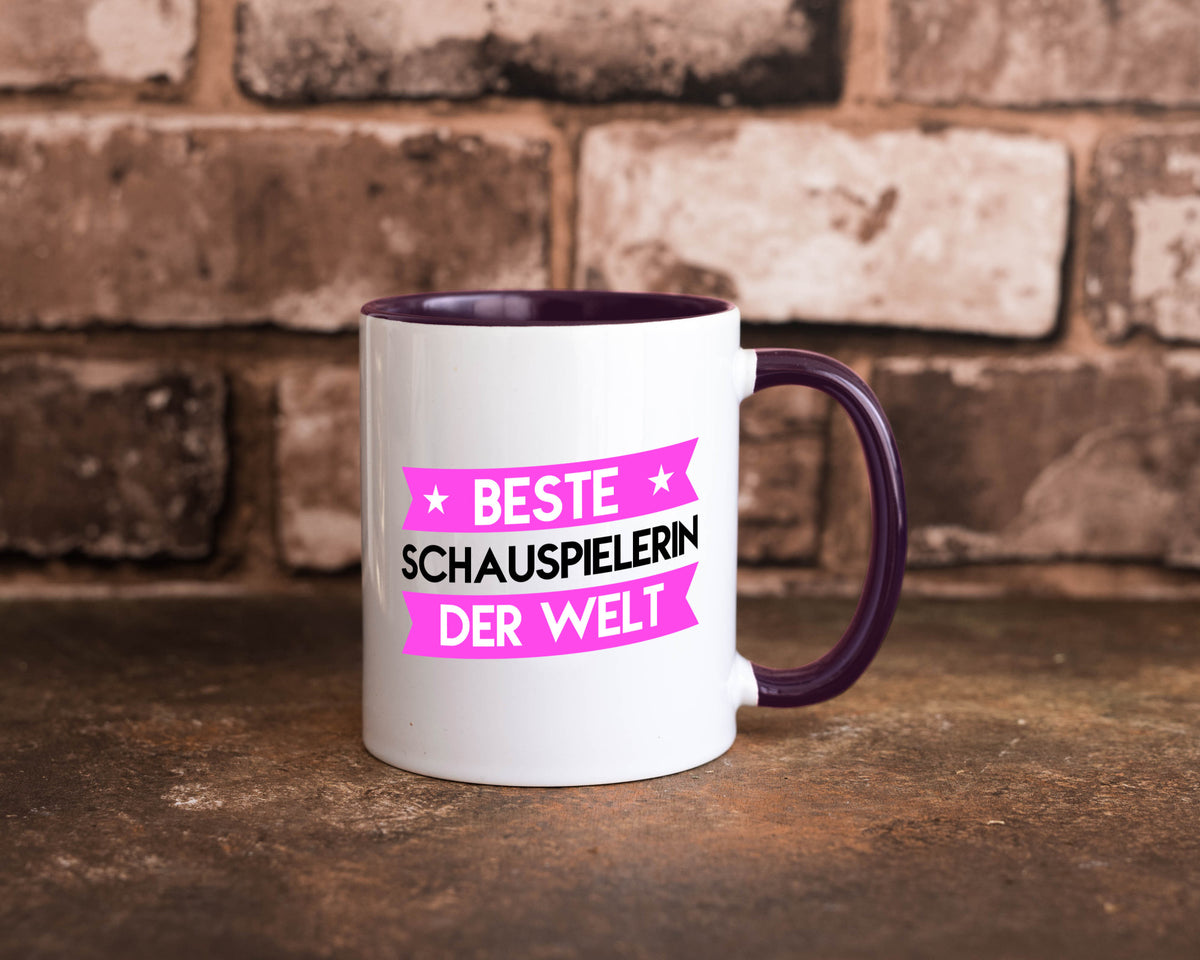 Beste Schauspielerin | Theater lustiger Spruch Geschenk Humor Geschenkidee Tasse