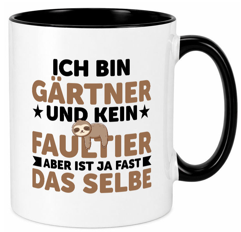 Ich bin kein Faultier: Gärtner | Gartenbau v2 Geschenk Tierliebhaber Humor