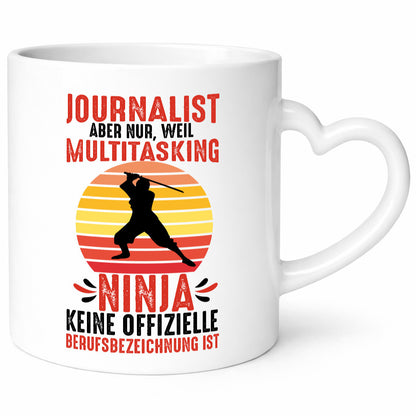 Journalist weil Multitasking Ninja kein Beruf ist Geschenk Arbeit Kollegen Büro