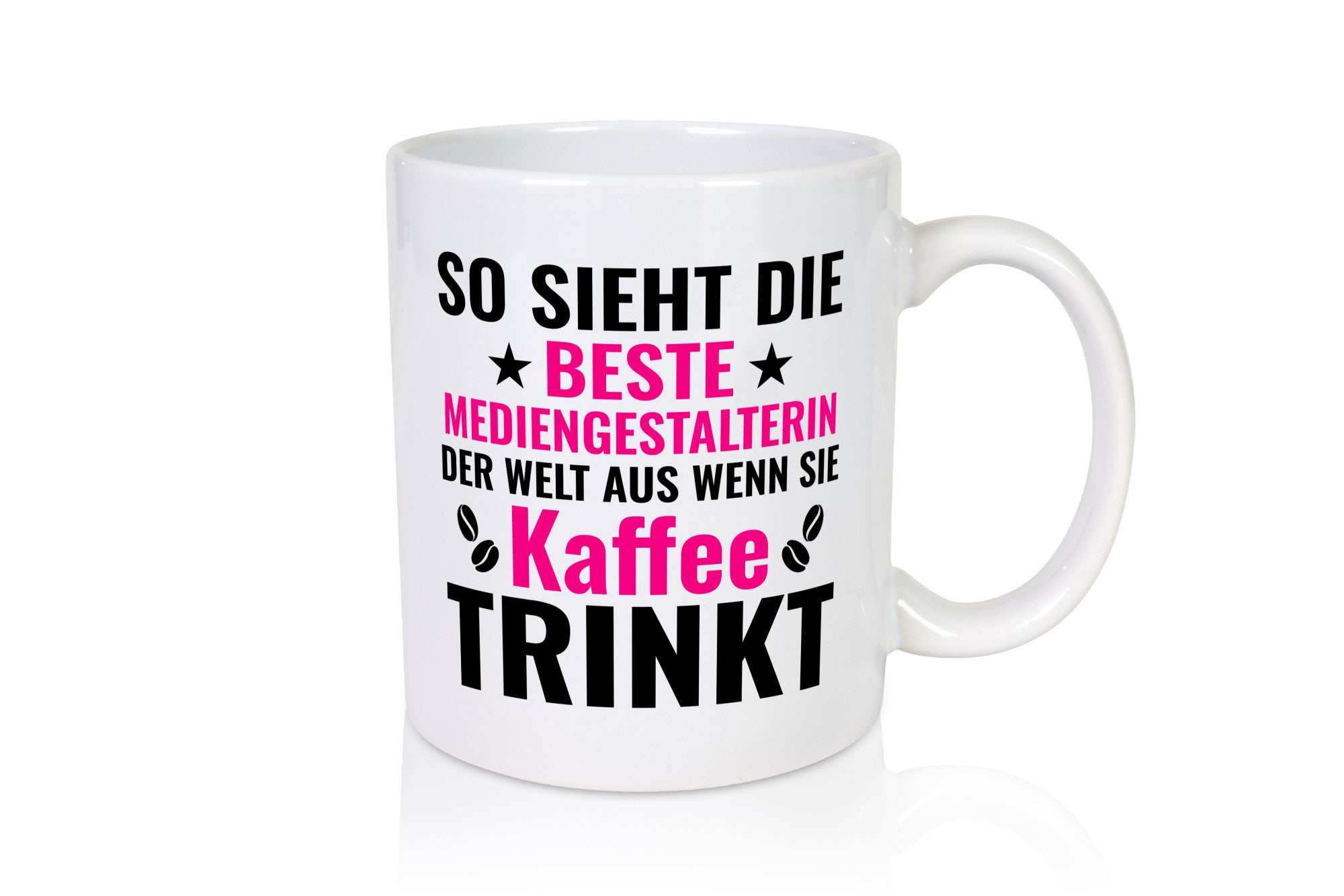 Kaffee trinkt: Mediengestalterin | Medien Geschenk Humor Geschenkidee lustiger