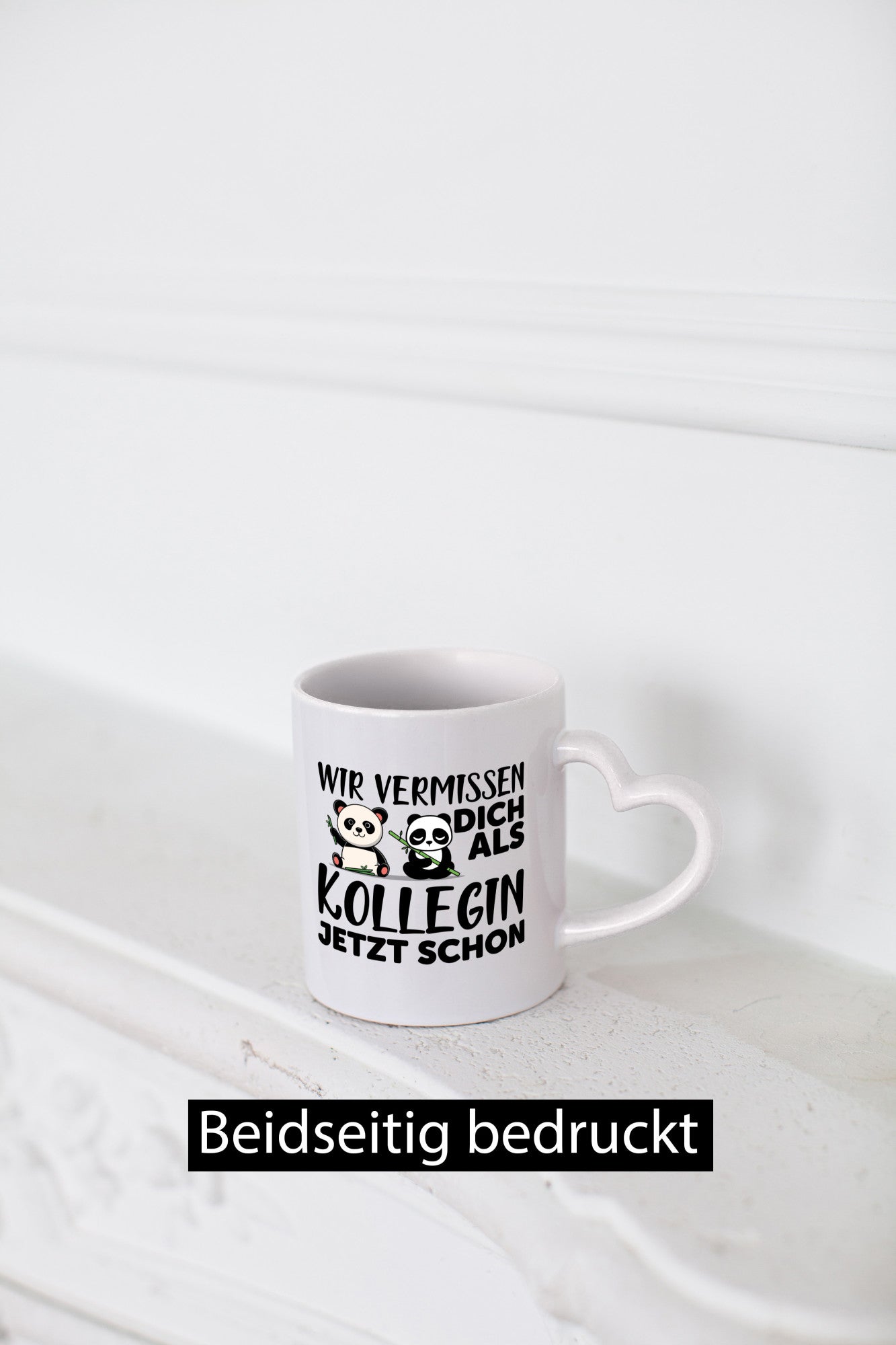 Kollegin Abschiedsgeschenk | Büro Tasse Pandas Humor Arbeit Kollegen