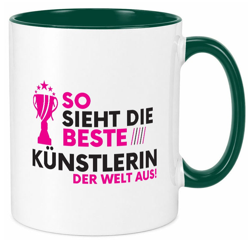 Die Weltbeste Künstlerin | lustig Kunst Humor Geschenkidee Geschenk Tasse