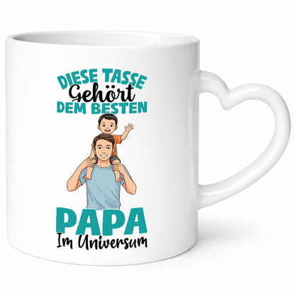 Im Universum: Papa | Vatertag Daddy Familie Humor Geschenkidee Tasse