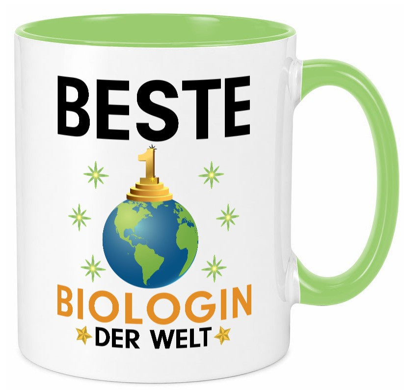 Welt Beste Biologin | Biologie Naturforscherin Geschenkidee Humor Tasse
