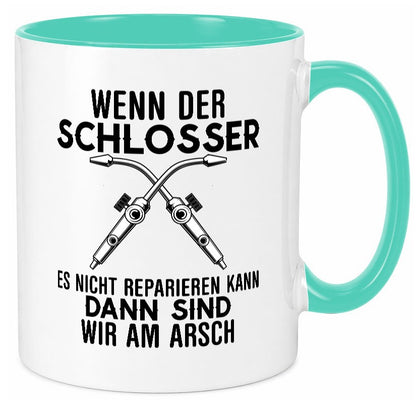 Der Schlosser lustiger Spruch Geschenk Humor Geschenkidee Tasse