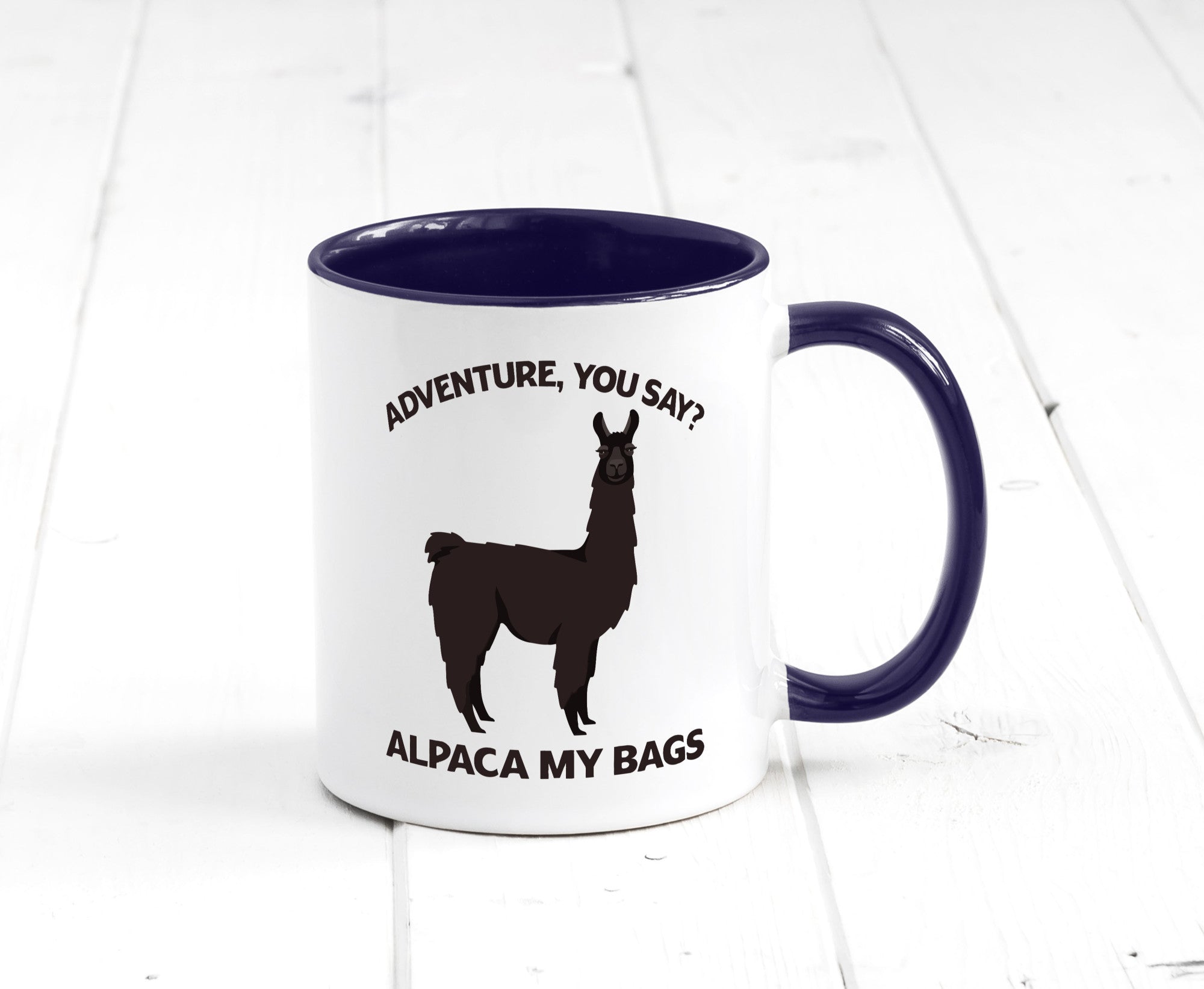 Adventure, Alpaca | Humor Geschenkidee Tasse