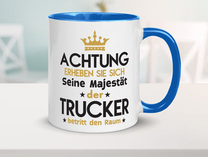 Seine Majestät Trucker | LKW Fahrer Beruf Humor Arbeit Kollegen Büro