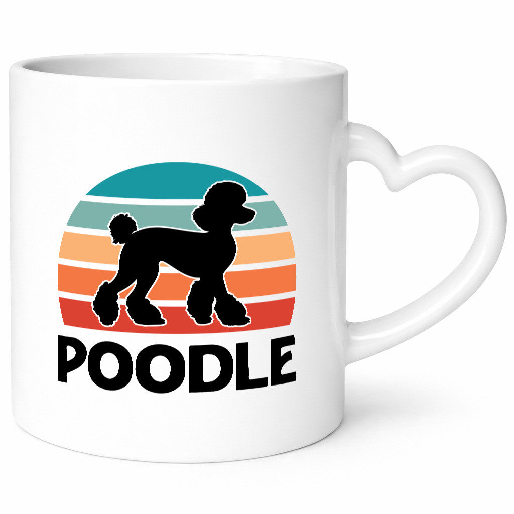 Poodle Vintage | Sunset Hundeliebhaber lustiger Spruch Geschenk Tierliebhaber