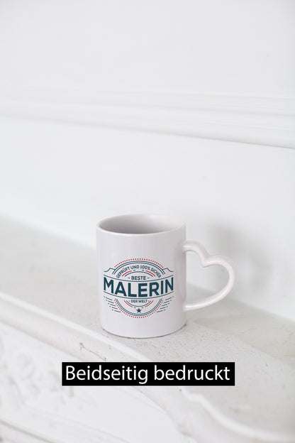 Geprüft und sicher: Malerin | Malerinnen lustiger Spruch Geschenk Humor