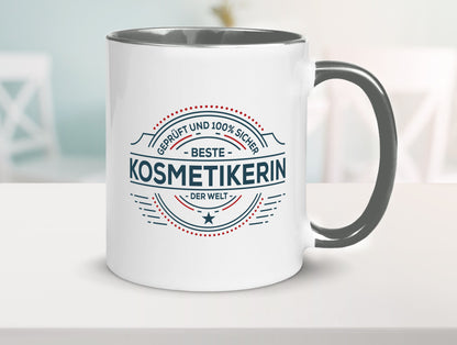 Geprüft und sicher: Kosmetikerin | Kosmetik Stylistin lustig Humor Geschenkidee