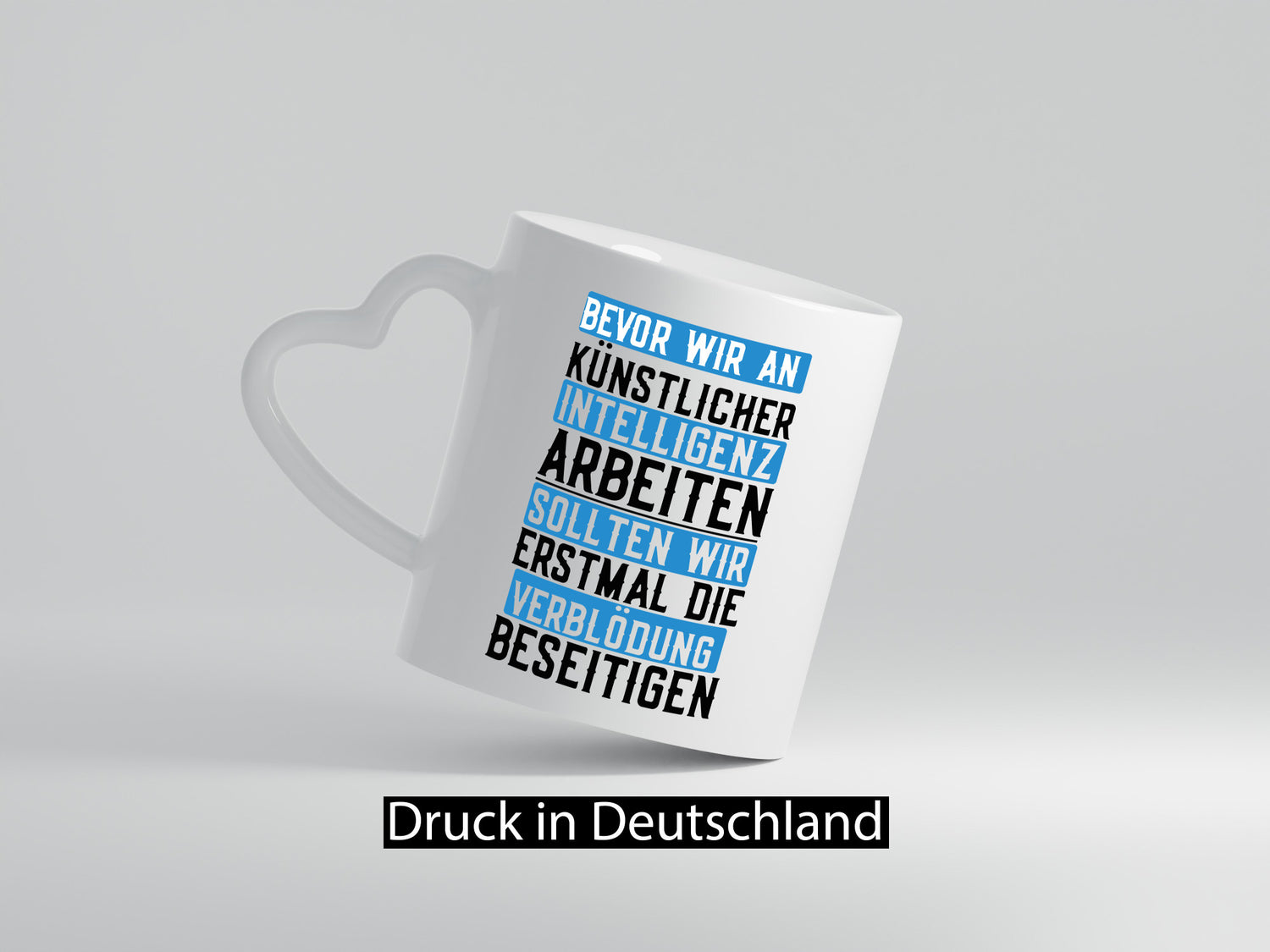 Künstliche Intelligenz | KI AI Verblödung Dummheit Geschenk Humor Geschenkidee